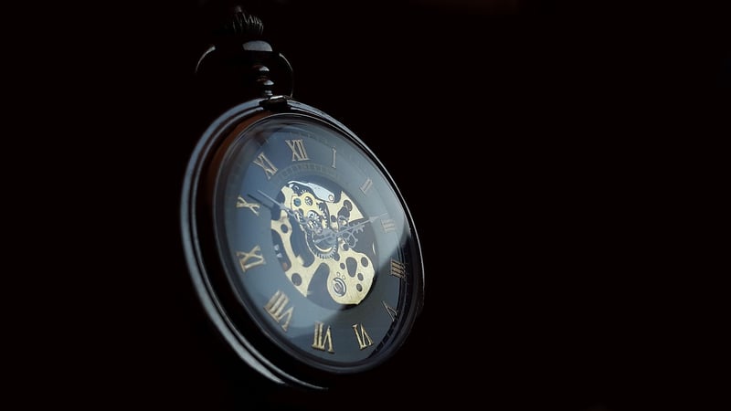 Clock showing time dilation