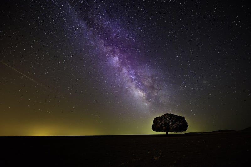 Milky Way representing parallel universes